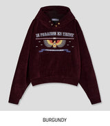 [Mink Brushed] Trust Velvet Corduroy Crop Hood