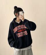 Noah Lettering Point Casual Over Hoodie
