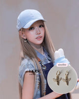 [MEOVV Sooin Earrings] Baby Angel Huggies Earrings - Gold Color