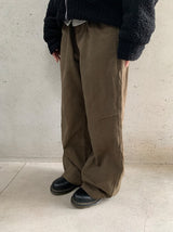 Hugin Cut Cotton Balloon Wide Pants