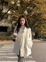 #Snow Boucle Double Half Coat