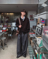 モノツータックワイドスラックス
