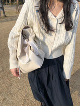クラシックボウバックパック_クリーム