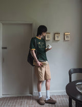 Sandry Think リンガー半袖Tシャツ