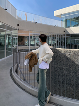 Glife Semi Overfit Round Knit