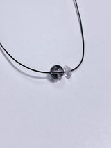 stainless steel Simple gemstone white crystal string necklace