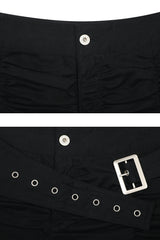 VIOLA BELTED SHORTS black