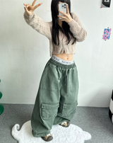 アンゴラクロップフードジップアップ🖤🩷💛🤎💚 - 6カラー
