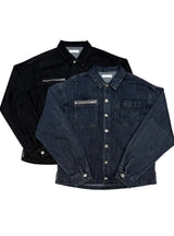[4SEASON] Washed denim zipper shirts jacket(2color)