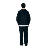 DOUBLE SIDE CARGO SWEAT PANTS [BLACK]