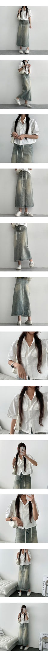 Lund Cotton Cropped Short-Sleeved Shirt