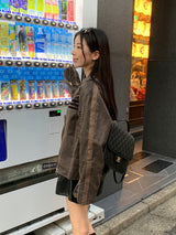 Clang wool striped cardigan