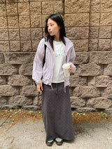 26SS★ [BAONHAUS] ポデンヌ プリント クロップショートスリーブTシャツ