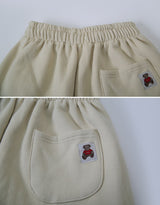 Teddy Bear Patch Training Jogger Pants (10color)