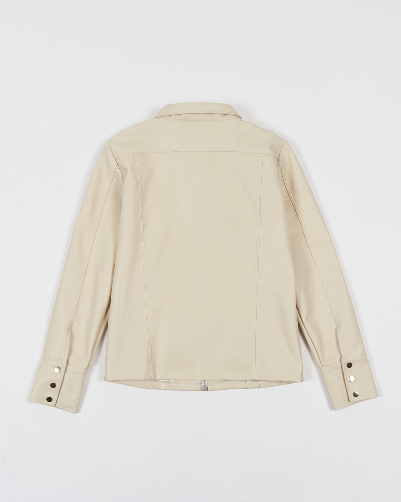 DENIM LINE ZIPPER JACKET (IVORY)
