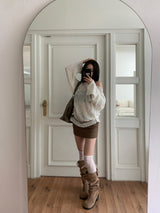 Demay Modern Basic Belt Mini Skirt