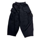 rugged fleece big balloon pants