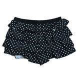 ドティナラッフルドットミニパンツスカート (Black)