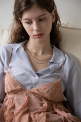 [Set] Gold and silver 2 chain necklace