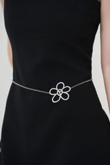 FLOWER T BELLY CHAIN