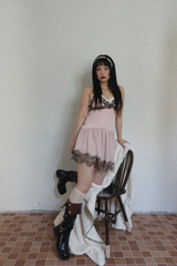 BOHO WOOD BEADS STRING BELT (IVORY, BLACK 2COLORS!)