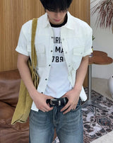 ヘイズパリリンガーショートスリーブTシャツ