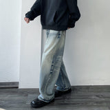 Dual-Wash Wide Denim