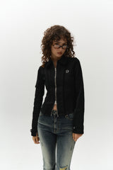 cut line jacket (black)