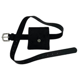 Western coin pocket suede belt (2 colors)