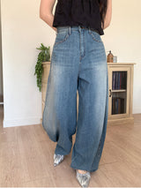 STUD BALLOON WIDE JEANS