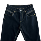 Pilot Line Yellow Stitch Low-rise Bootcut Pants