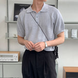 LMN Summer Scotty 3 Button Collar Short Sleeve Knitwear (8 colors)