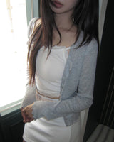 Rohin Frill Ribbed Cardigan