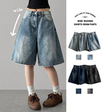 Luo Washing Denim Bermuda Half Shorts