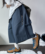 サニーサイドアップ 🖤✨ストライプカーペンターバルーンデニム 💙2COLOR