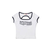 BN Heart Back cut-out crop T-shirt  [2Color]