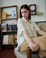 STRIPE POCKET SHIRT [IVORY]
