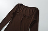 [1+1] Leonie Henley Slim T-Shirt