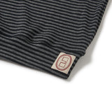 Jersey stripe turtleneck / Charcoal