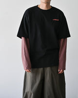 オン ドローイング レイヤード ロングスリーブ Tシャツ