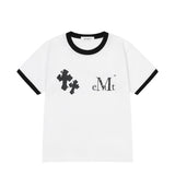 ROVIO CROSS CRACK LOGO RINGER HALF T