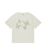 ピグメントバタフライゴスTシャツ_アイボリー