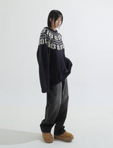 Nordic snow flake knit
