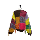 Multi Color Square Knit