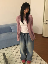 easy check shirt (2color)