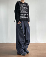 Fatigue Parachute Denim Pants