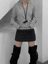 Zven Button V-Neck Knit