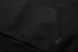 Flag My Way Crop Hoodie (Black)