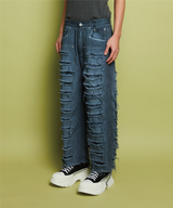 ダイイングリップドブーツカットパンツ