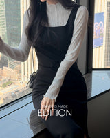 [MADE] Rene side‑slit dress